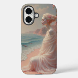 Coque Pour iPhone 16 Femme éthérée sur Dreamy Beach