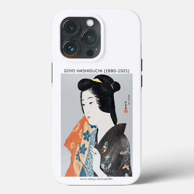Coques Case-Mate iPhone Femme japonaise tenant sa serviette - Goyō Hashigu (Verso)