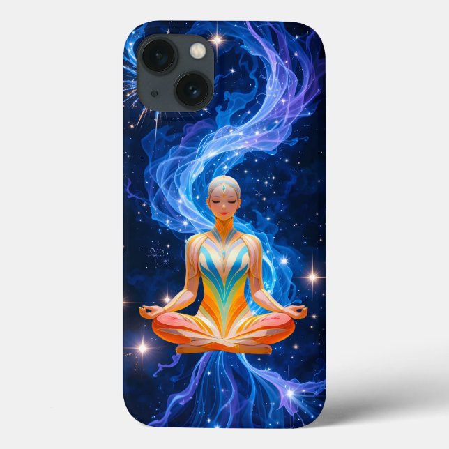 Coques Case-Mate iPhone Femme méditative avec énergie de flux (Verso)