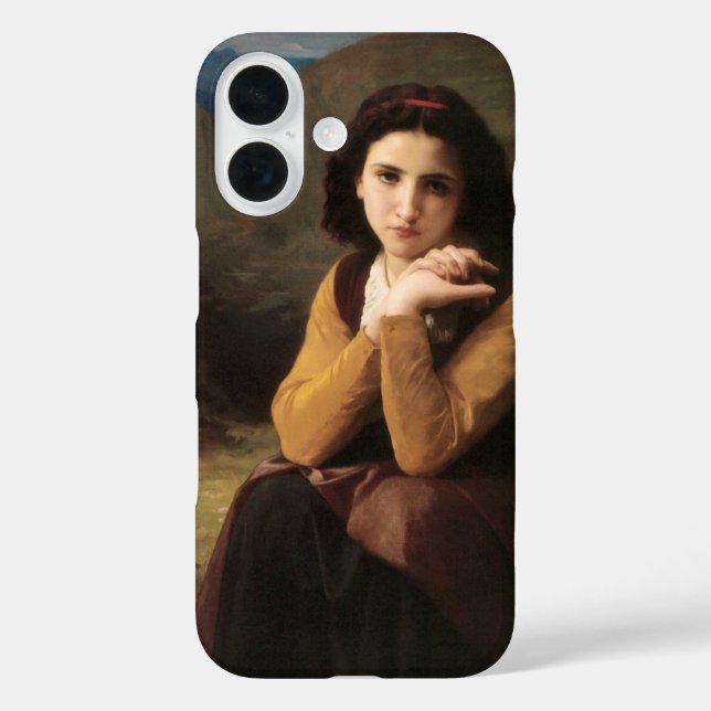 Coques Case-Mate iPhone Femme Mignonne de Jeune Femme par Bouguereau (Verso)