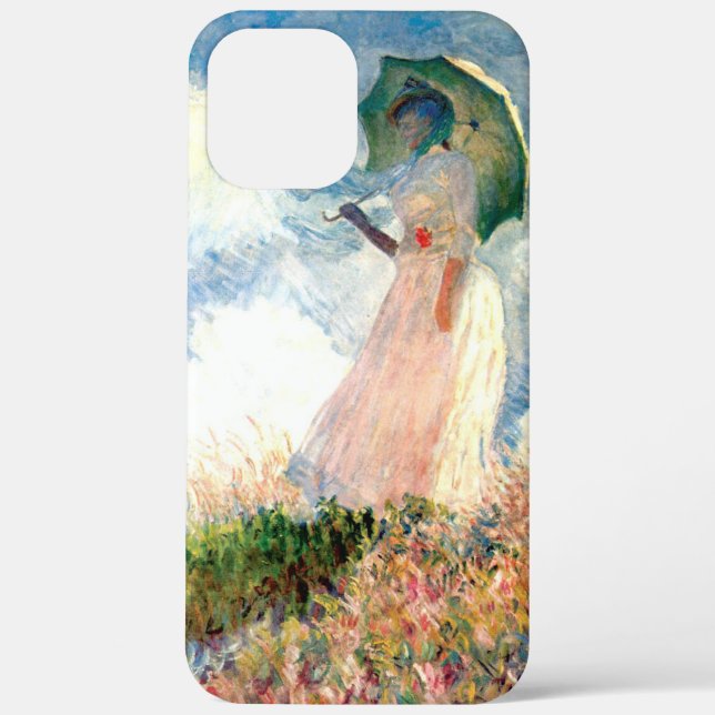 Coques Case-Mate iPhone Femme Monet avec un parasol face à gauche (Verso)