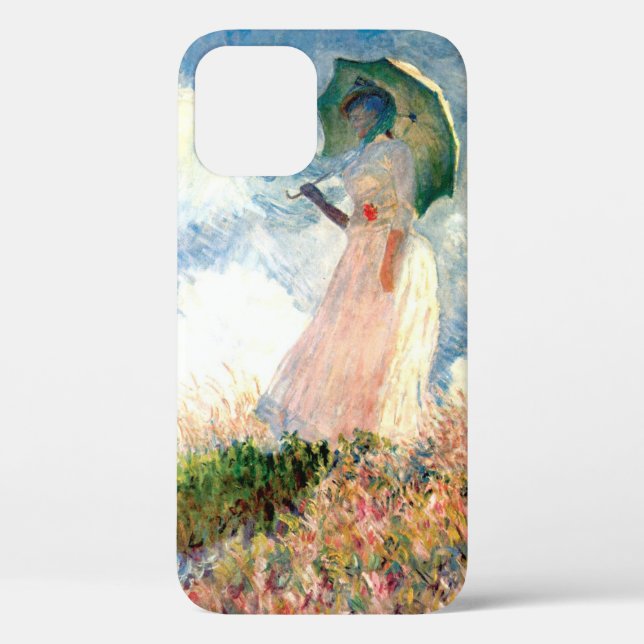 Coques Case-Mate iPhone Femme Monet avec un parasol face à gauche (Verso)