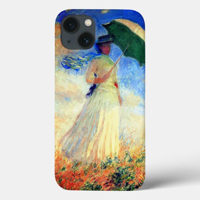 Coques Case-Mate iPhone Femme Monet avec un parasol face droit (Verso)