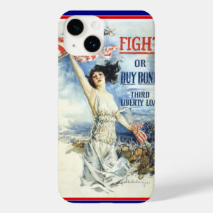Coque Case-Mate iPhone Femme patriotique vintage avec affiche d'art du dr