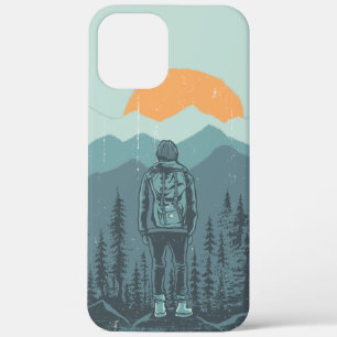 Case-Mate iPhone Case Femme randonneuse à dossard dans une forêt de mont
