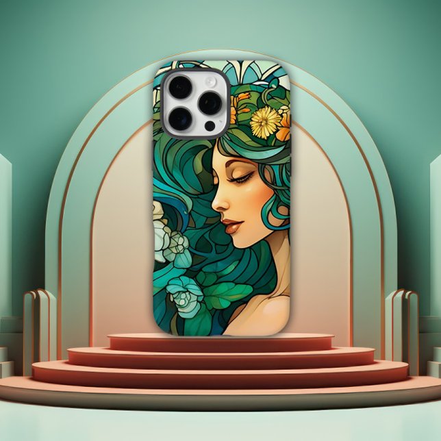 Coques Case-Mate iPhone Femme romantique Art nouveau (Créateur téléchargé)