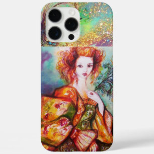 COQUE iPhone 16 PRO MAX FEMME ROMANTIQUE AVEC PÂTE DE PEACOCK ÉCLANTE