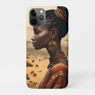 Case-Mate iPhone Case Femme Tribale Qui Regarde Son Paysage Africain,