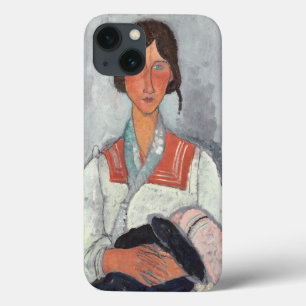 iPhone 13 Case Femme tzigane avec bébé, 1919 (huile sur toile)