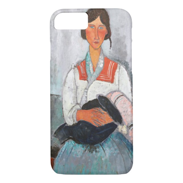 Coques Case-Mate iPhone Femme tzigane avec bébé, Modigliani (Dos)