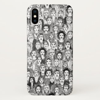 Coque Case-Mate Pour iPhone femmes du monde noir blanc