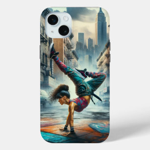 Coque Case-Mate iPhone Femmes en action de Breakdancer Silhouette de New 