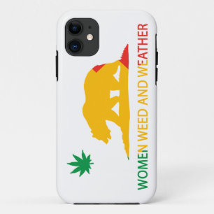 Case-Mate iPhone Case Femmes mauvaise herbe de la Californie et drapeau