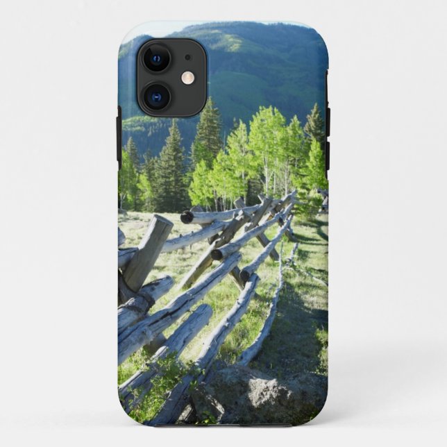 Coques Case-Mate iPhone Fenceline en bois (Dos)