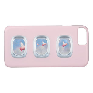 Coque iPhone 7 Fenêtres Pigs Voler Avion Passé