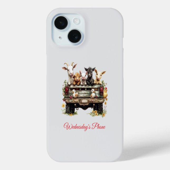 Coques Case-Mate iPhone Ferme Animale Cute Sur Téléphone (Verso)