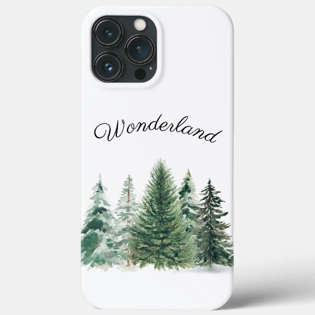 Coques Case-Mate iPhone Ferme rustique Wonderland Forêt d'arbres de Noël (Verso)