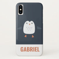 festif drôle petit pingouin personnalisé enfants