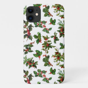 Case-Mate iPhone Case Festif Rouge et Vert Vintage Holly