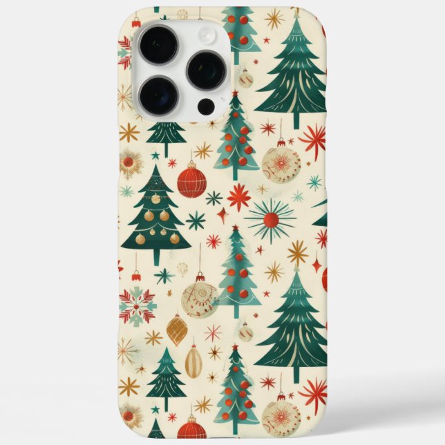 Coques Case-Mate iPhone Festif Vacances d'hiver Motif (Verso)