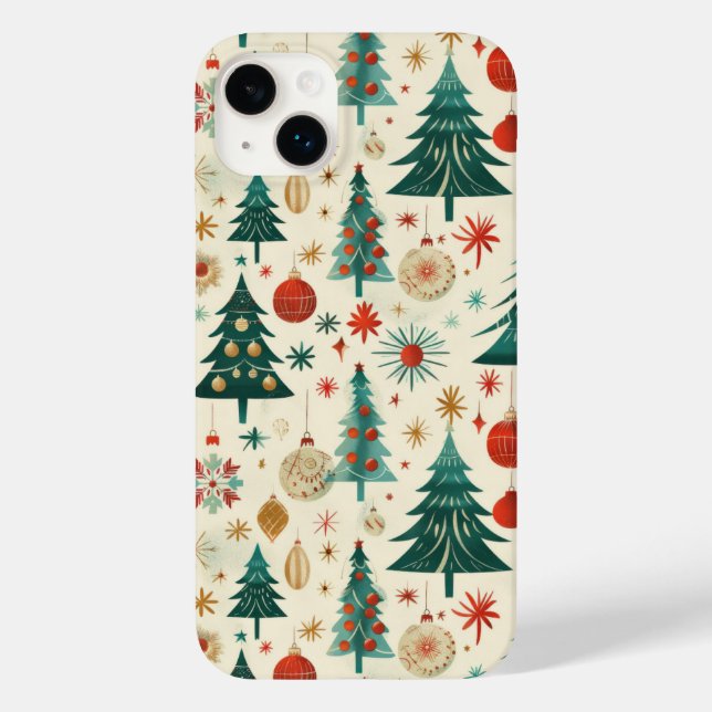 Coques Case-Mate iPhone Festif Vacances d'hiver Motif (Verso)