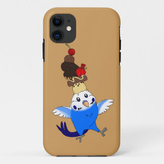 Coque Case-Mate iPhone festin doux [bleu de coque-perruche de téléphone]
