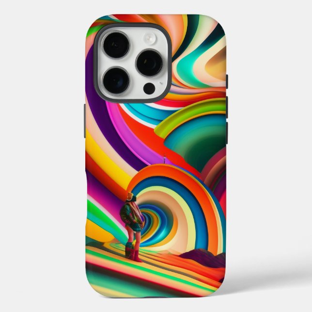Coques Case-Mate iPhone Festival Abstrait Inspiré – Bonnaroo Art Moderne (Verso)