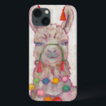 Coque Case-Mate iPhone Festival de l'aquarelle Llama<br><div class="desc">Festival Llama Artiste : Chariklia Zarris</div>