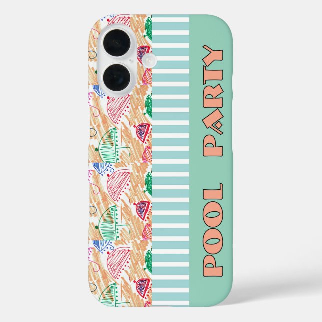 COQUES Case-Mate iPhone FÊTE AU BORD DE LA PISCINE (Verso)