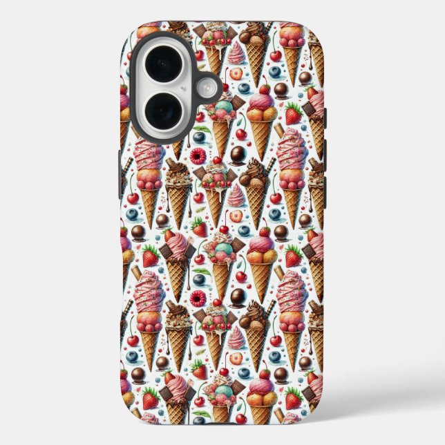 Coques Case-Mate iPhone Fête au Salon de Glace (Verso)