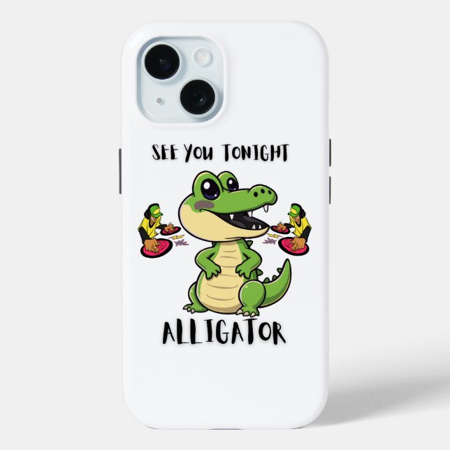 Coques Case-Mate iPhone Fête d'animaux Alligator (Verso)