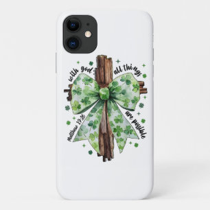 Case-Mate iPhone Case Fête de la Saint-Patrick Foi chrétienne Trèfle Trè