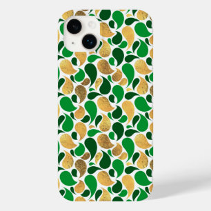 Coque Case-Mate iPhone Fête de Parties scintillant verte et d'or Fusion M