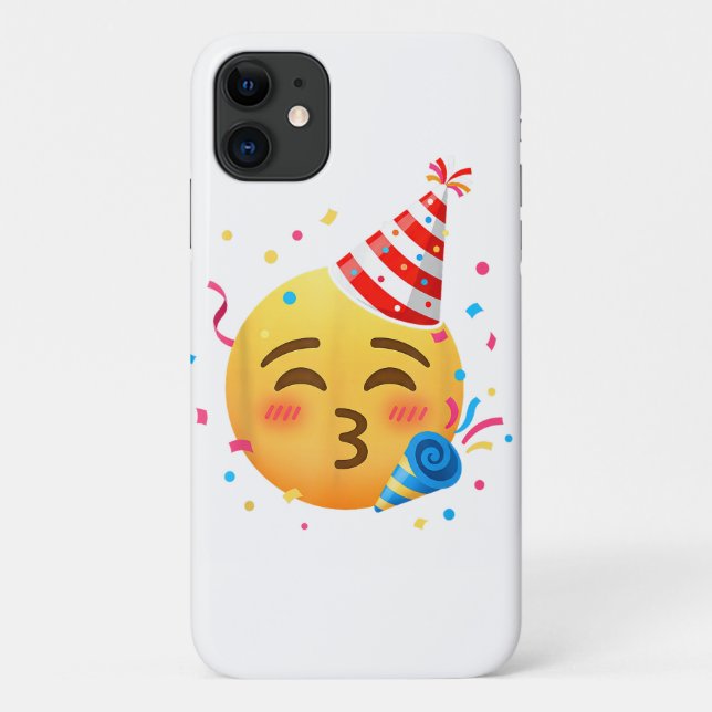 Coques Case-Mate iPhone Fête d'émoticônes drôles (Dos)