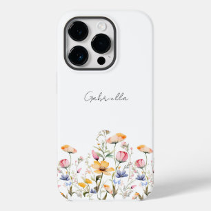 Coque Case-Mate iPhone Fête des mères du Fleur sauvage de prairie aquarel