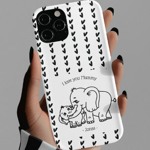 Case-Mate iPhone Case Fête des mères Elephant Mum & Me personnalisée
