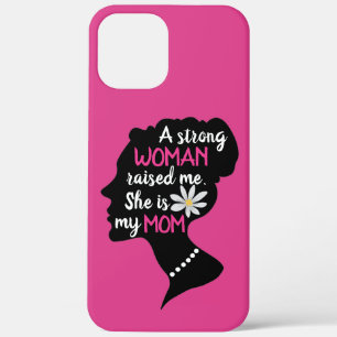 Case-Mate iPhone Case Fête des mères roses : une femme forte et inspiran