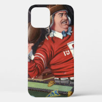 Fête des Pères vintage, papa et fils football