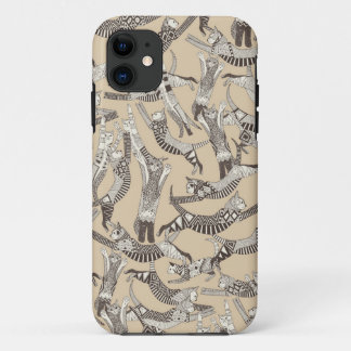 Coque Case-Mate Pour iPhone fête du chat beige naturel