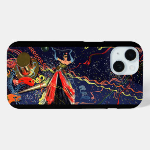 Coque Case-Mate iPhone Fête du Nouvel An Vintage avec Confettis