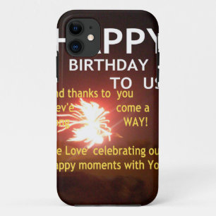 Coques Pour iPhone Fête Fireworks avec message Merci