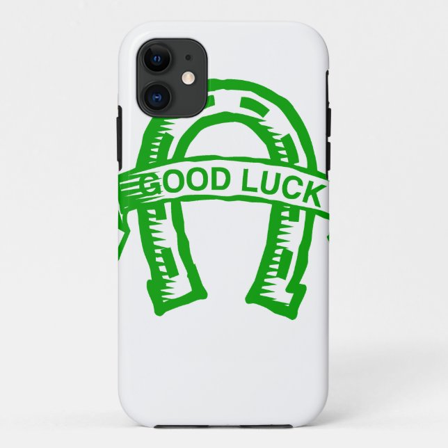Coques Case-Mate iPhone Fête St Patrick du fer à cheval vert (Dos)