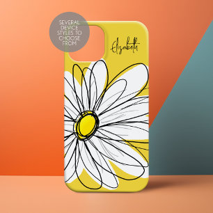 Coques iPhone 16 Fête tendance avec signature - jaune