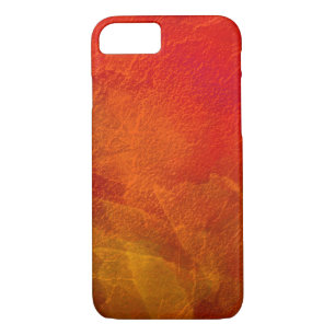 Coques Pour iPhone Feu - Bright Orange Rouge Jaune Abstrait Art