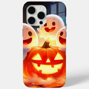 Coque Case-Mate iPhone Feu Citrouille éffrayant Ghost
