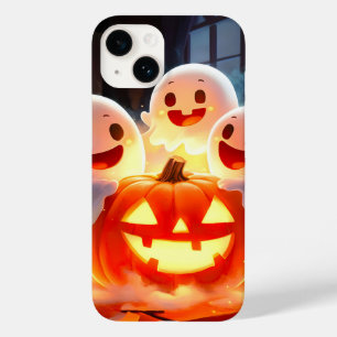 Coque Case-Mate iPhone Feu Citrouille éffrayant Ghost