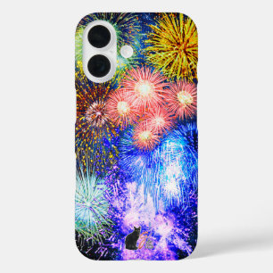 Coque Pour iPhone 16 Feu d'artifice