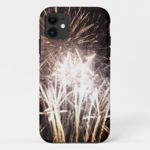 Coque Case-Mate iPhone Feu d'artifice blanc et or I Fête patriotique