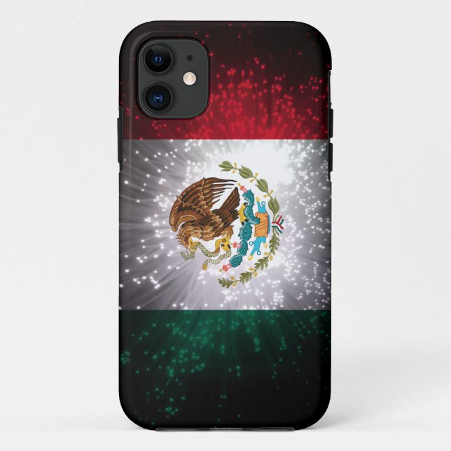 Coques Case-Mate iPhone Feu d'artifice de drapeau mexicain (Dos)