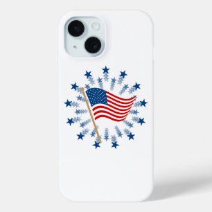 Coque Case-Mate iPhone Feu d'artifice en forme d'étoile du drapeau améric